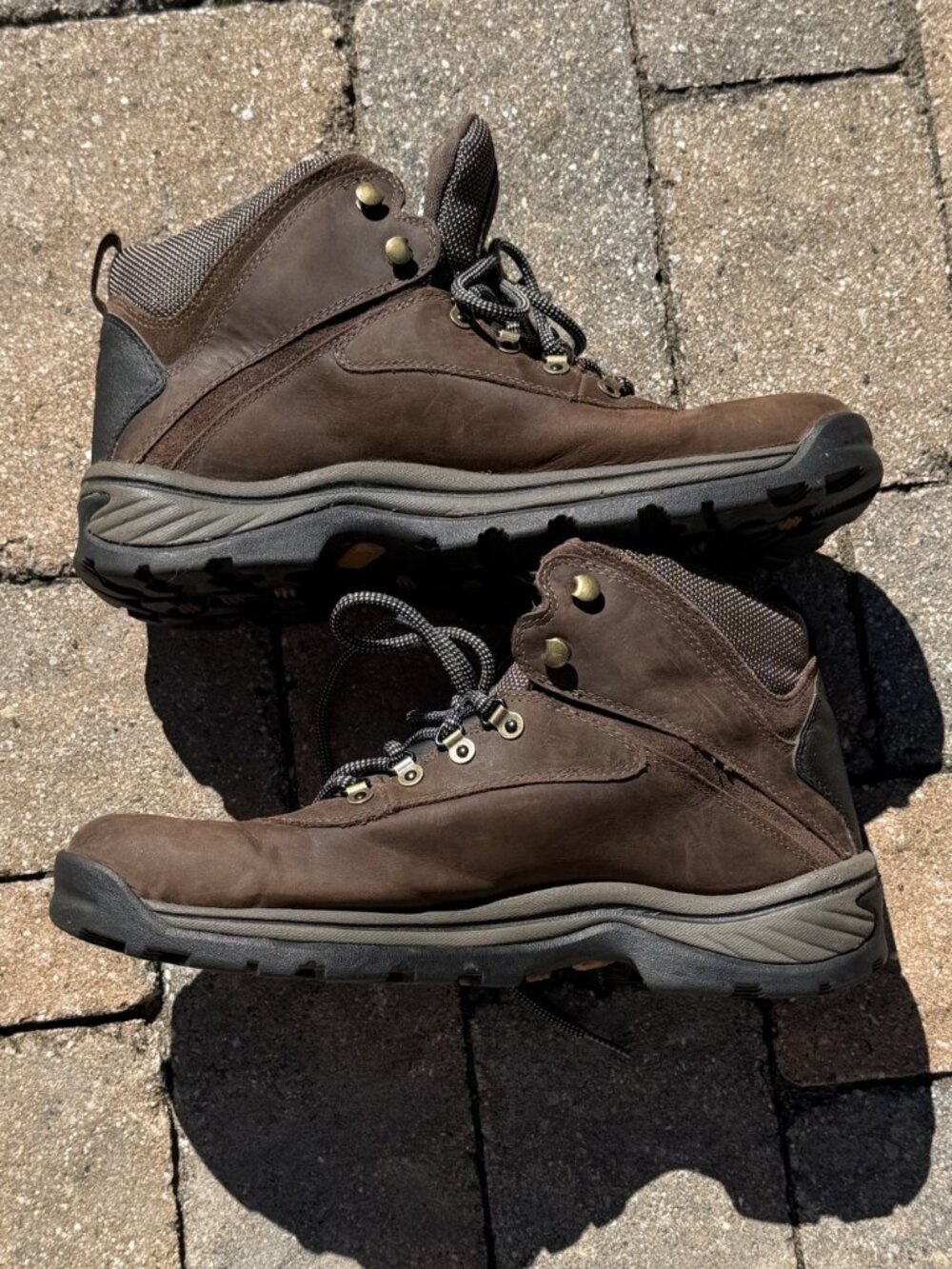 Timberland Men's White Ledge Waterproof Leather Hiking Boots - Like New Size 12
